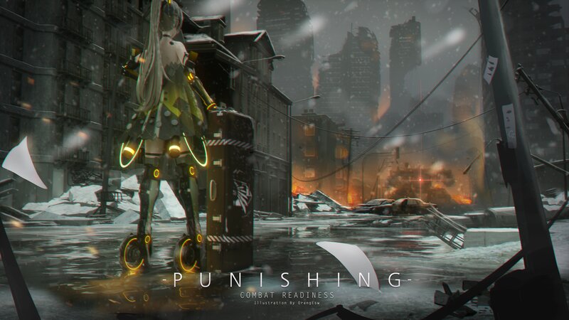 Mech Suit in Snowy City