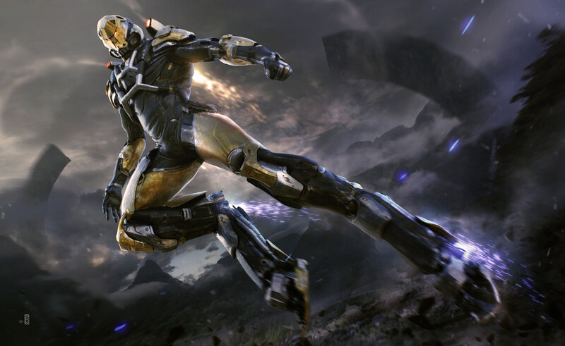Mech Suit Soldier — Gray