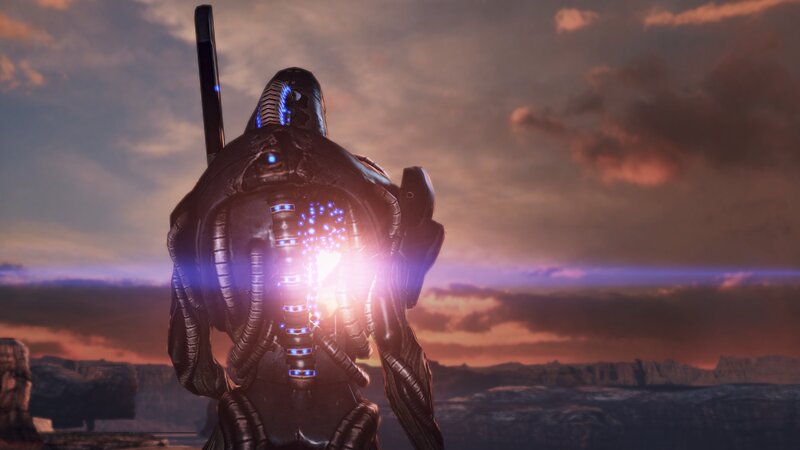 Mech Suit with Glowing Back