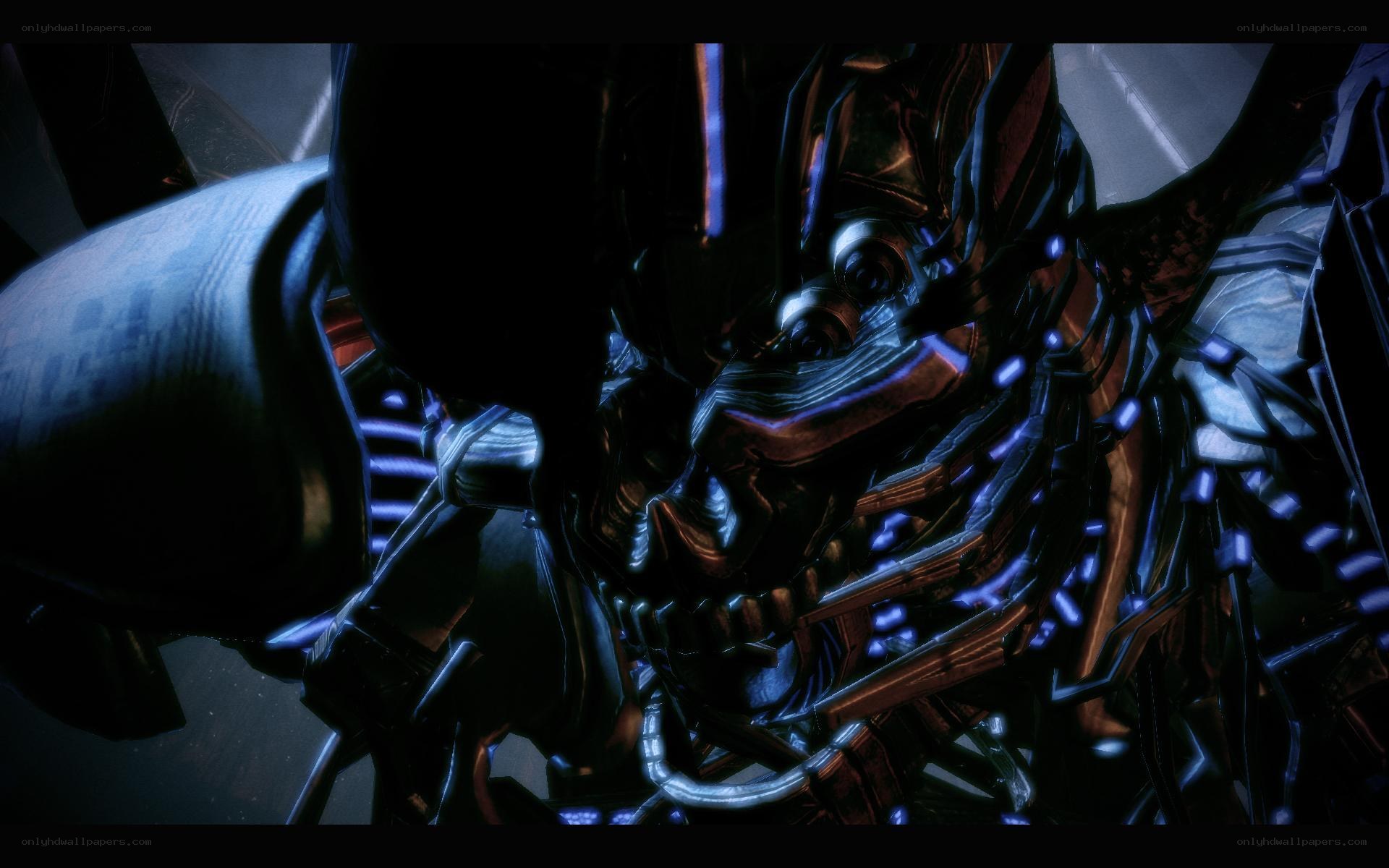 mech suit with glowing circuits