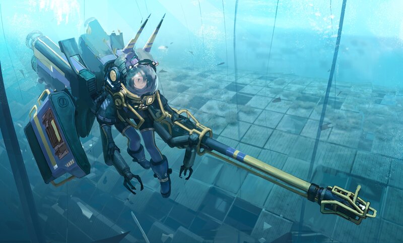 Mech-suited Diver