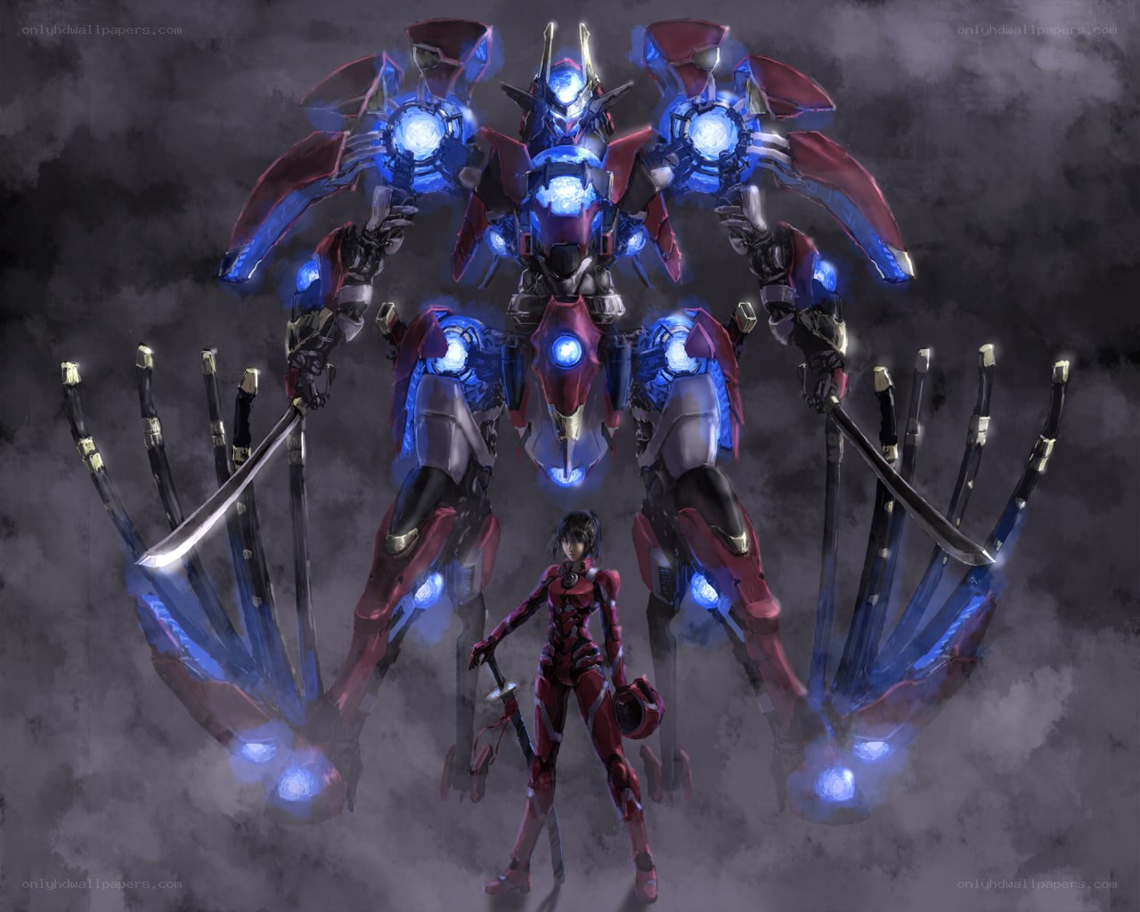 mech warrior and pilot