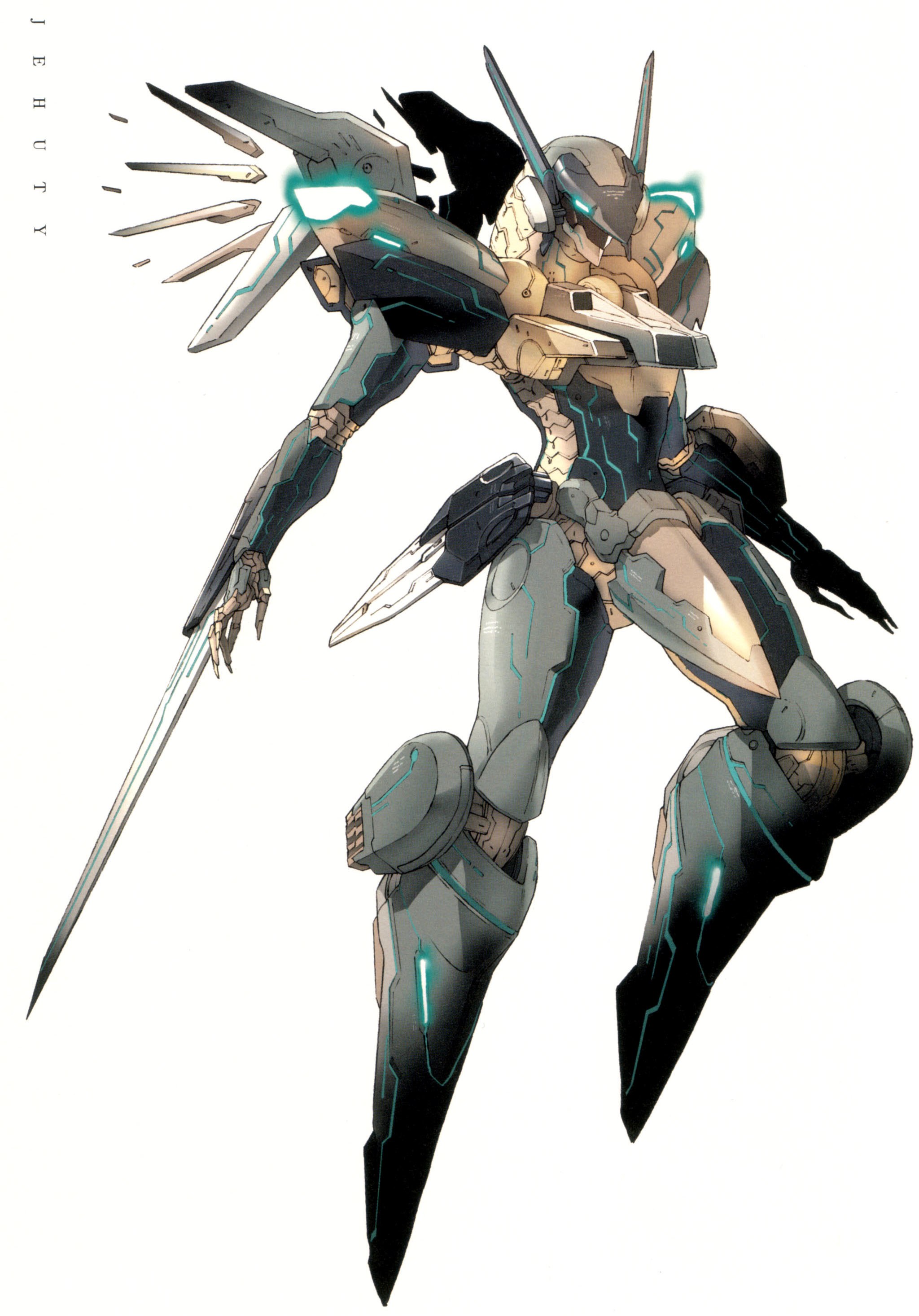 mech warrior with sword