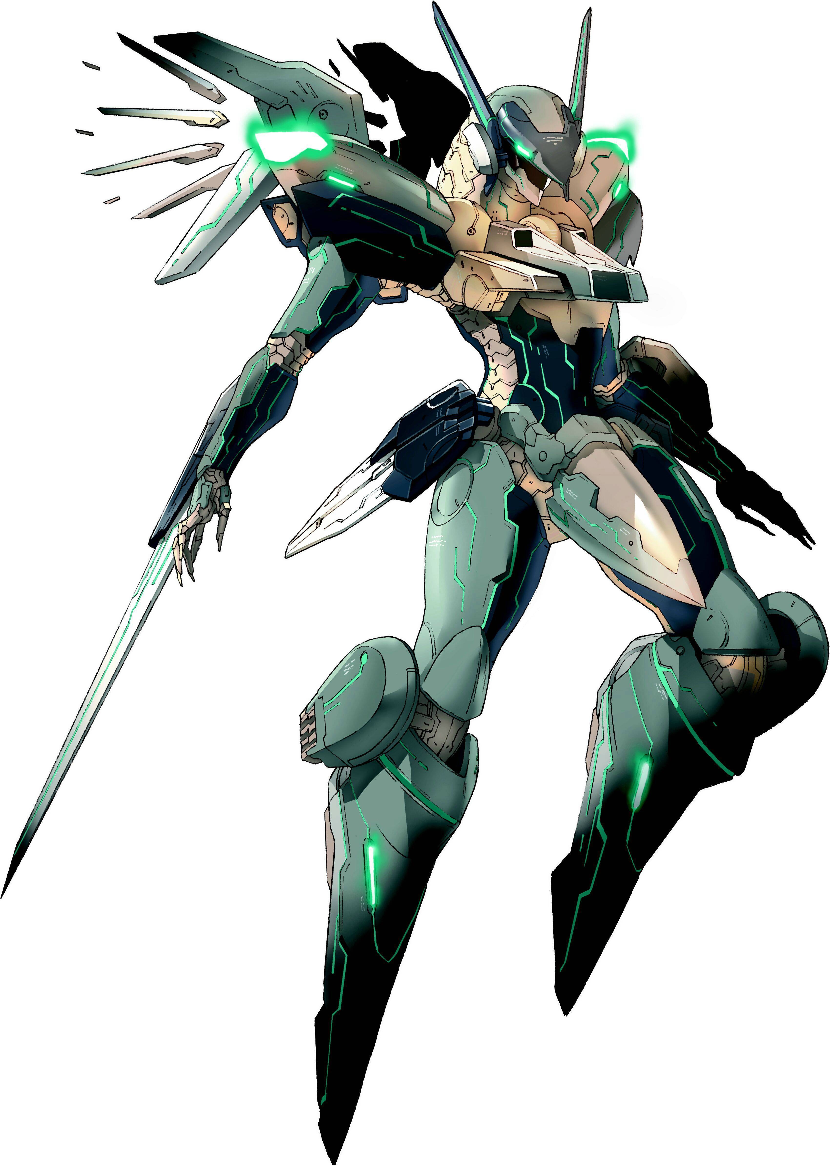 mech warrior with sword