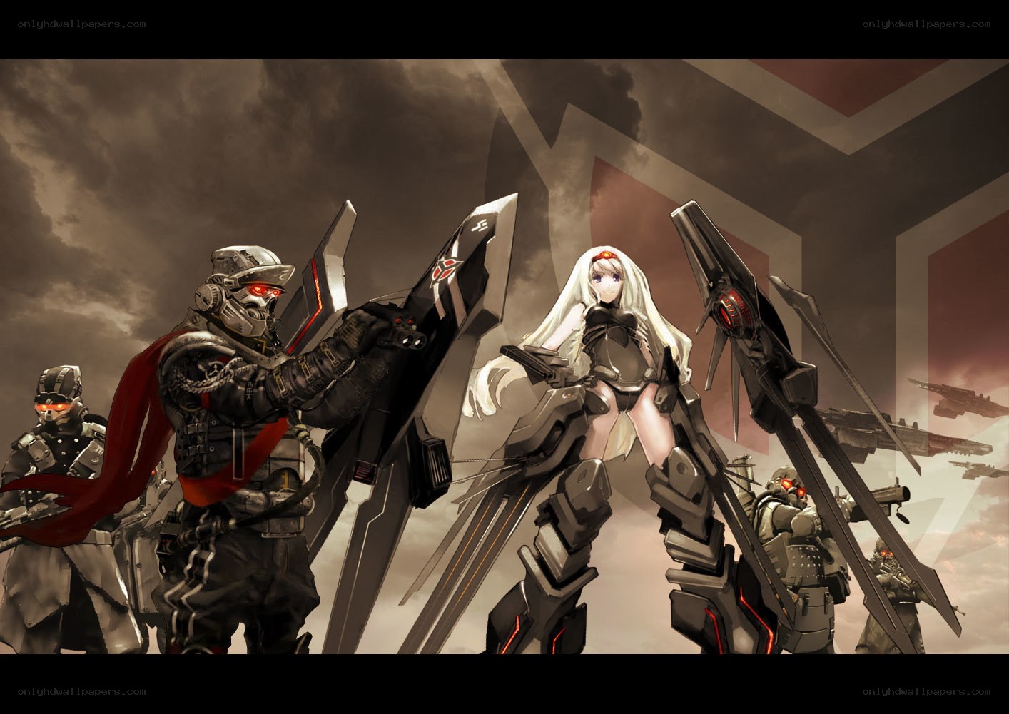 mech warriors in battle