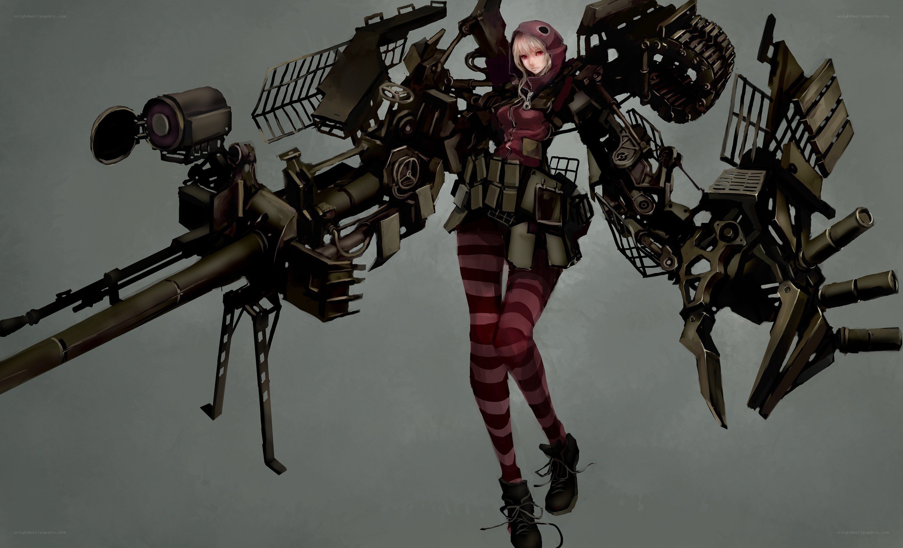 mech-wearing anime girl