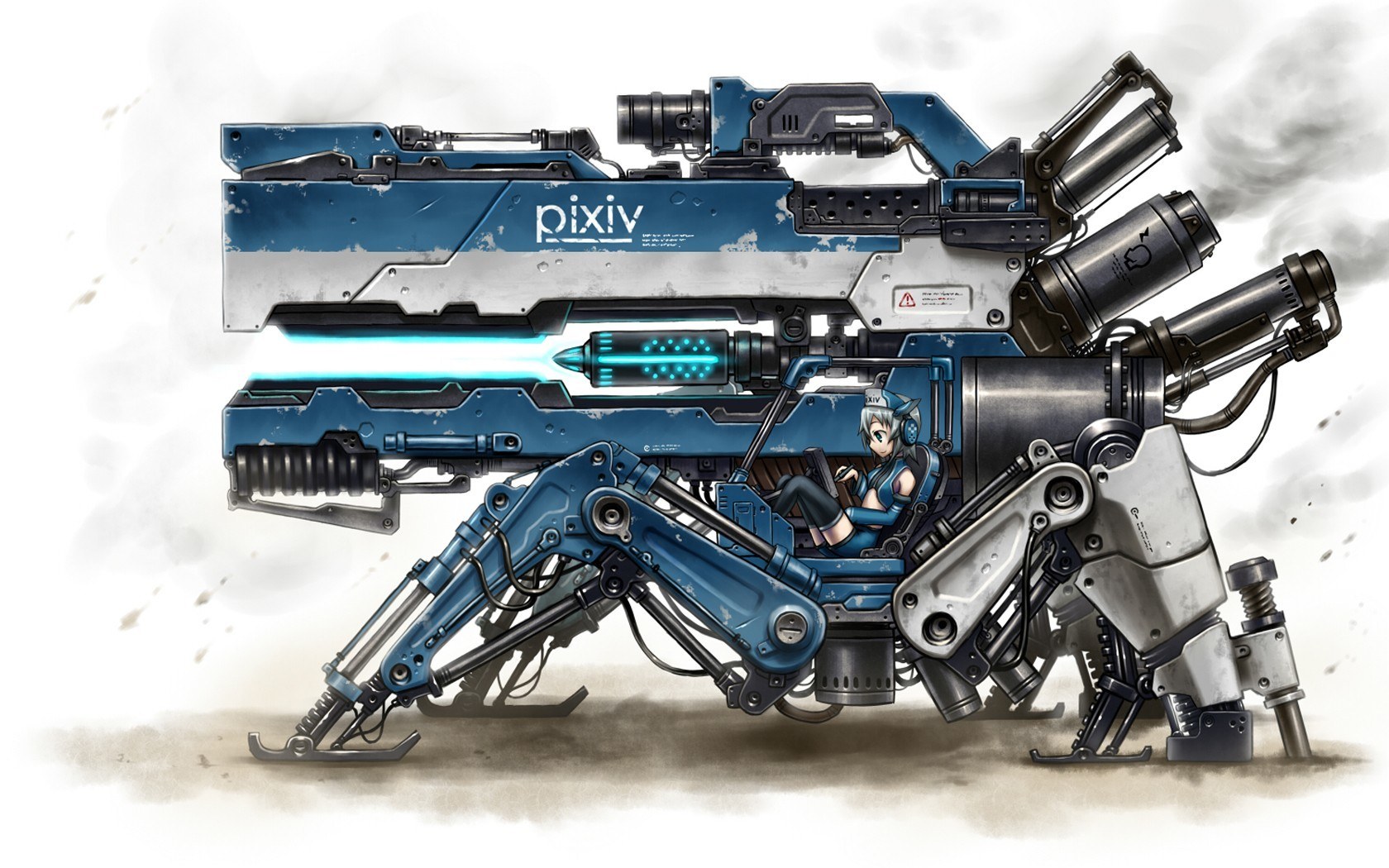 mech with anime pilot