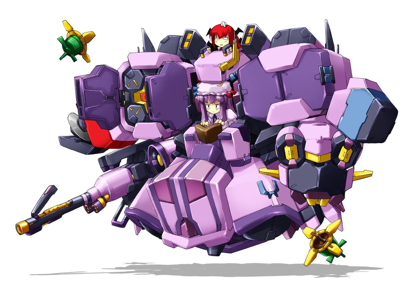 Mech with anime pilots