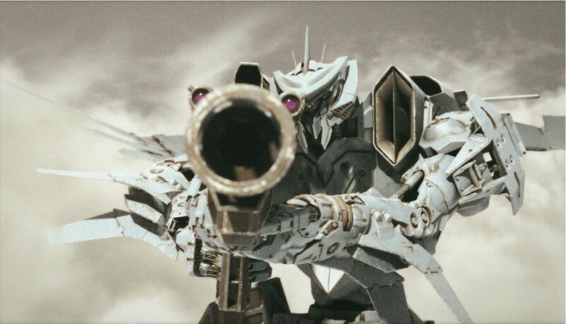 mech with cannon aimed