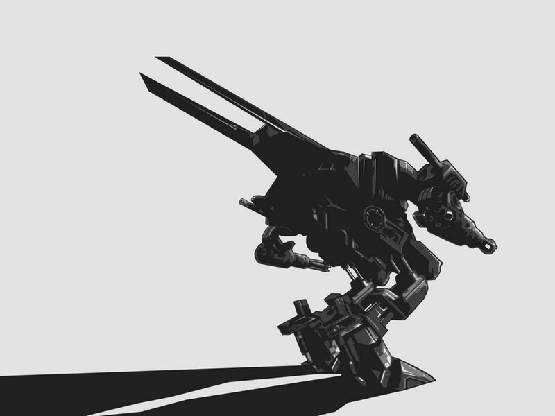mech with dual blades