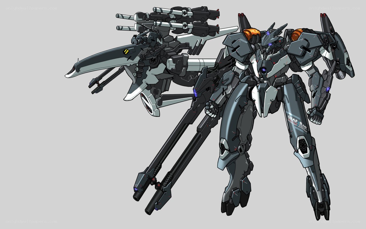 mech with dual cannons