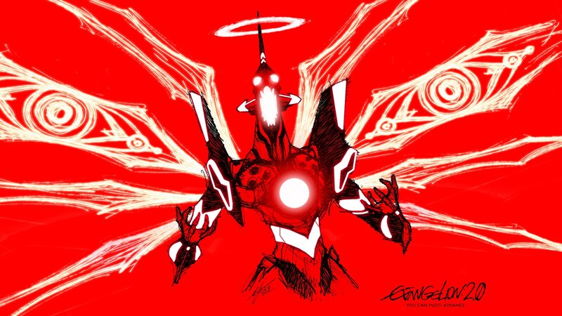 Mech with Glowing Core — Red