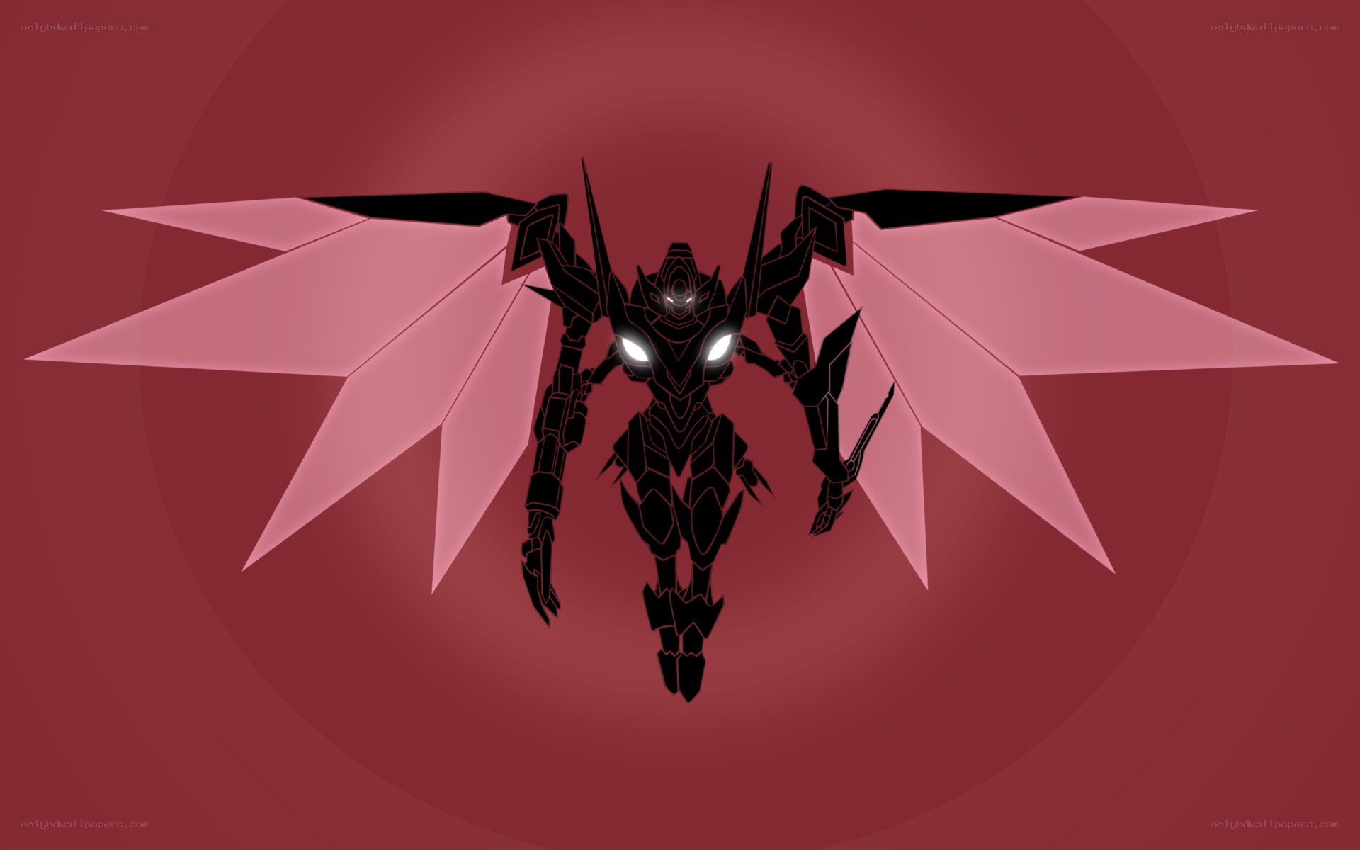 mech with glowing eyes