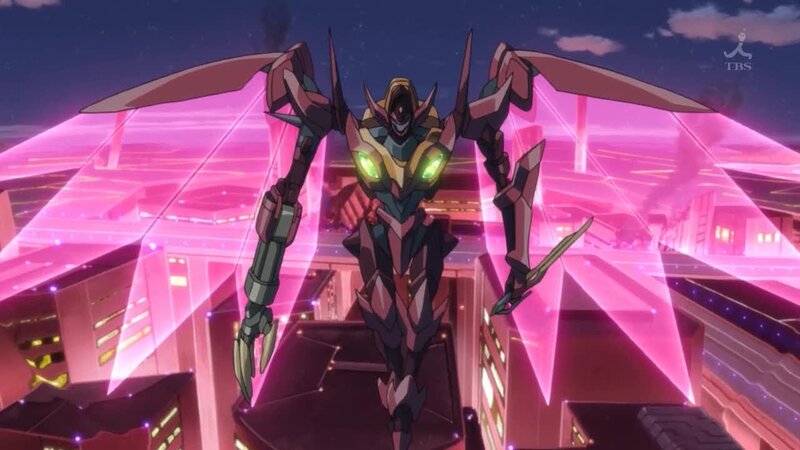 Mech with Glowing Eyes — Pink