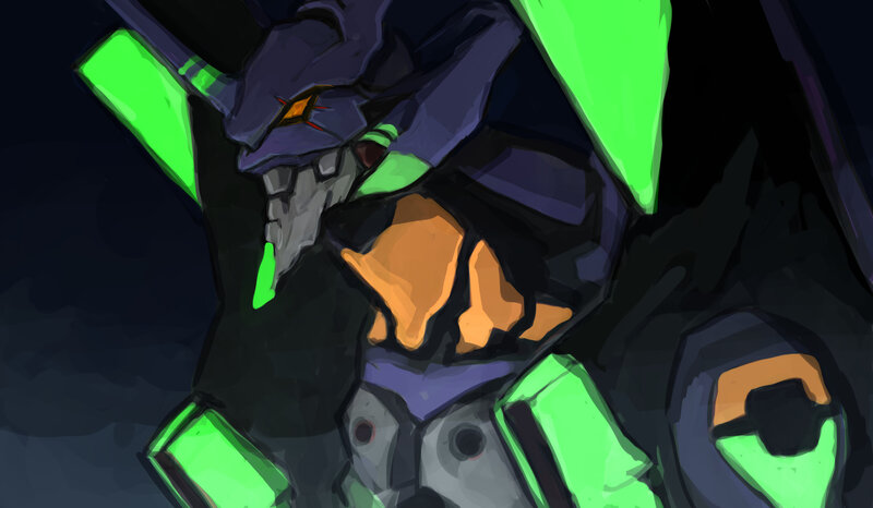 Mech with Green Lights