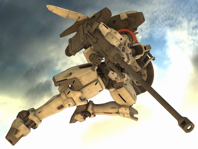 mech with large cannon