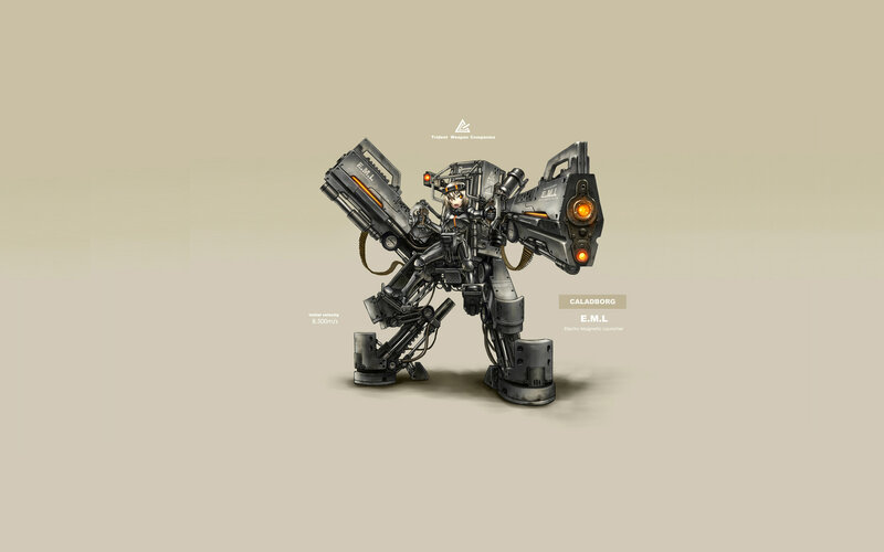 Mech with Large Cannons