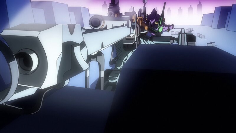 Mech with Large Gun — Purple