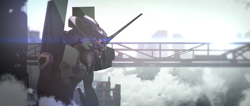 Mech with Red Eyes