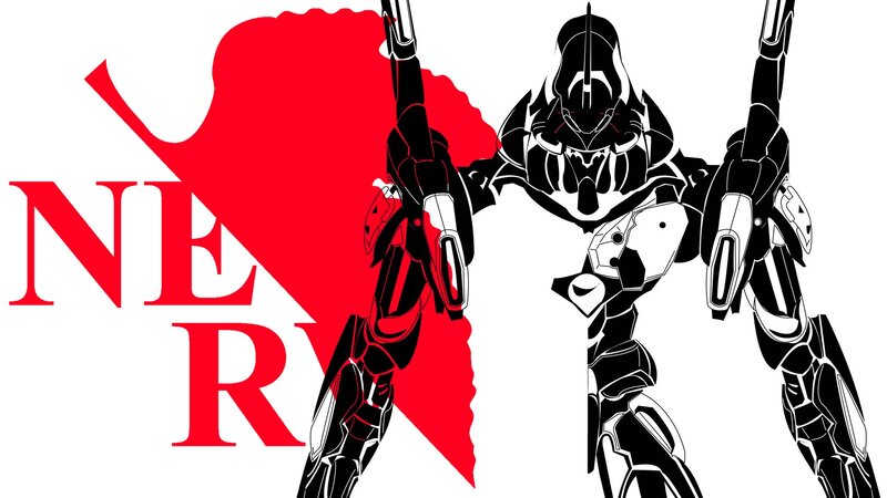 Mech with Red Silhouette