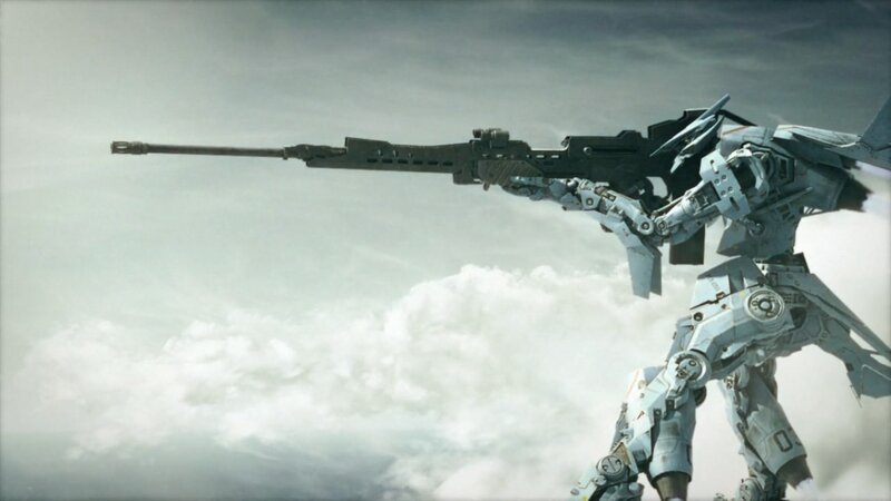 Mech with Sniper Rifle — Gray