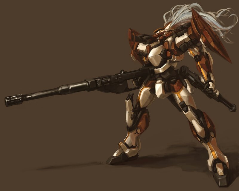 mech with sniper rifle