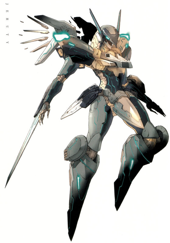 Mech with Sword — Gray, Dramatic