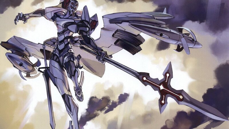 Mech with Sword — Gray