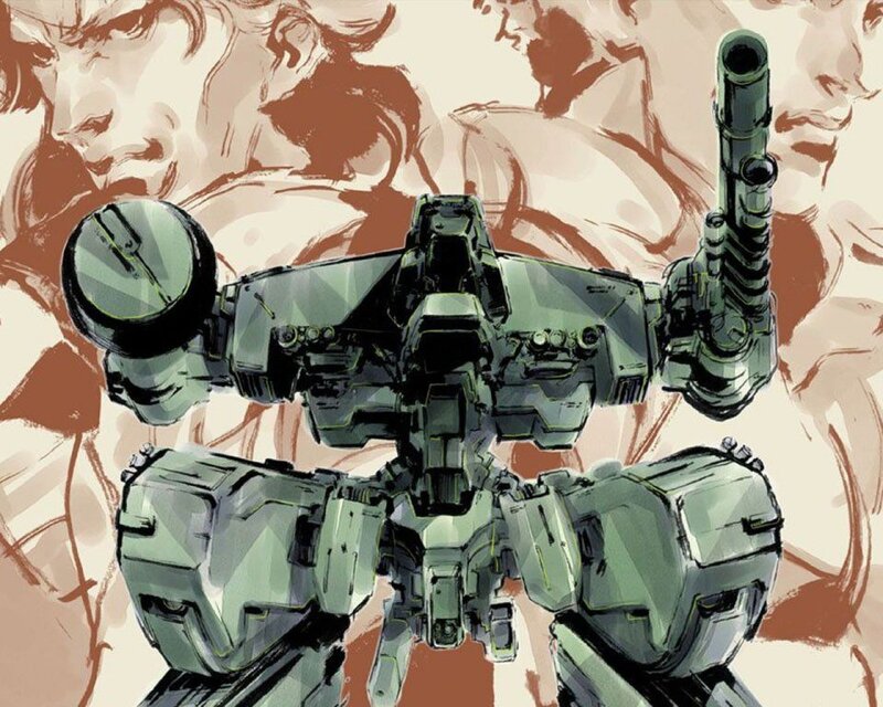 mech with weapon
