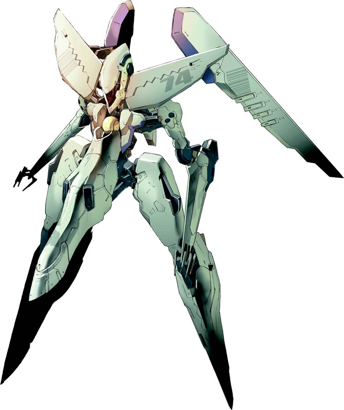 mech with wing-like armor