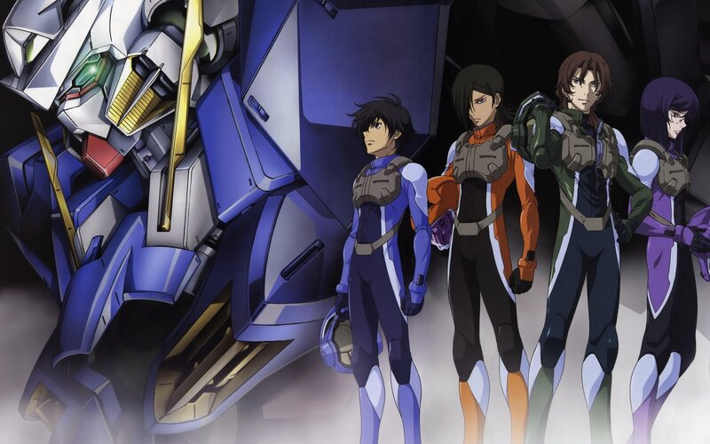 mecha and pilots in uniform