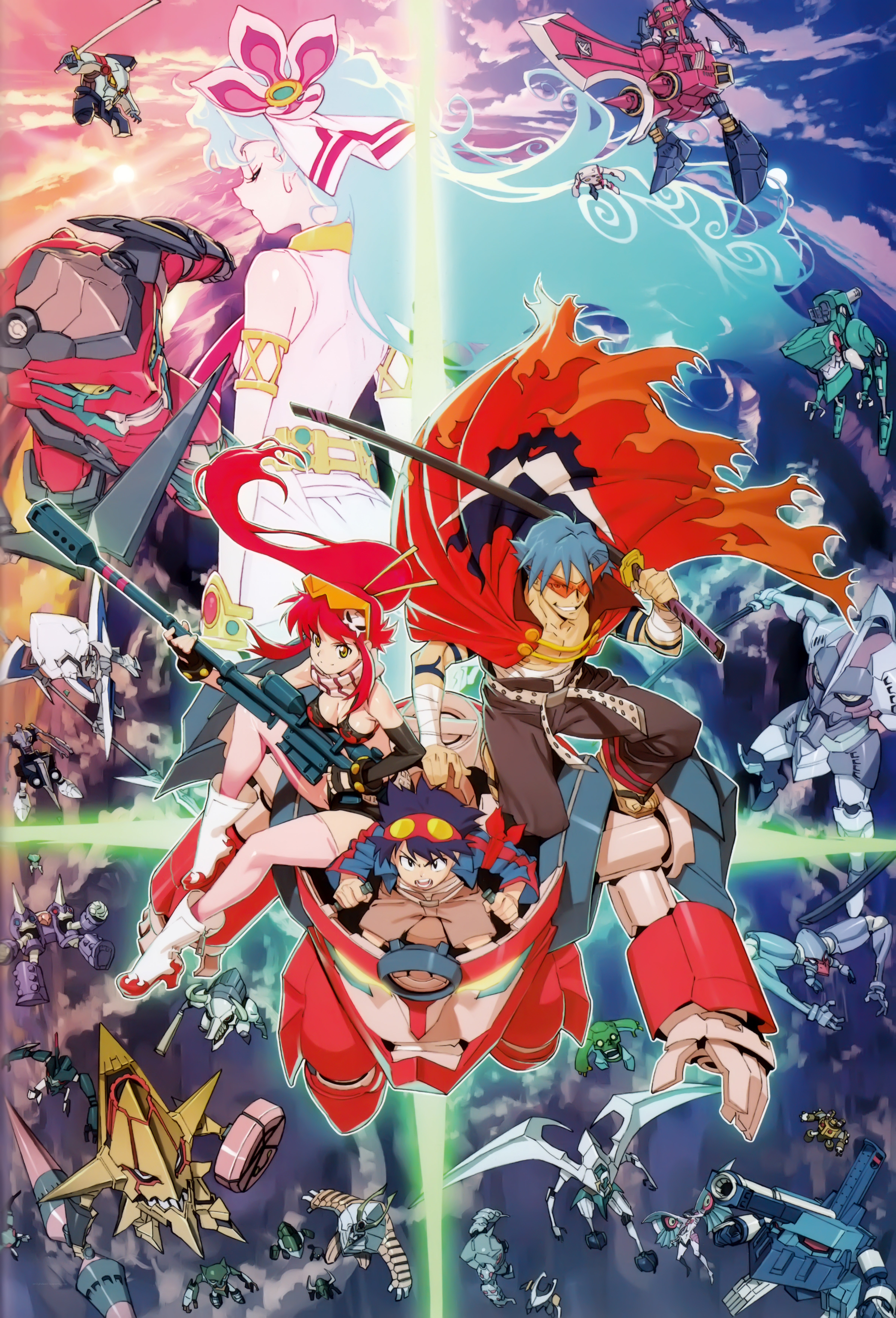 mecha anime action poster