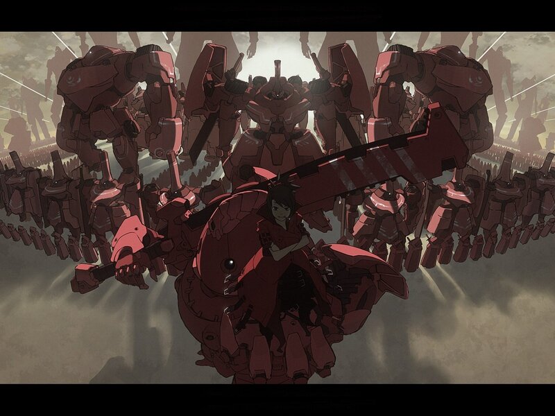 mecha army with pilot