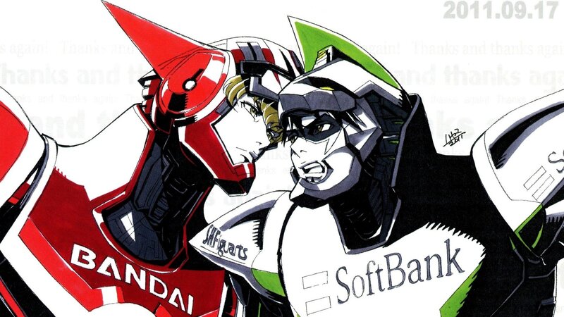 mecha characters in close-up