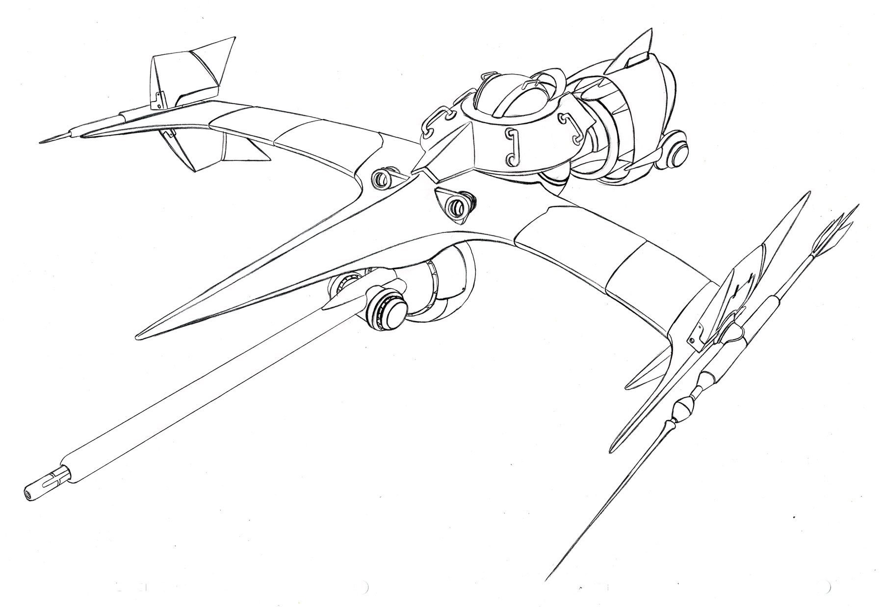 mecha fighter aircraft design
