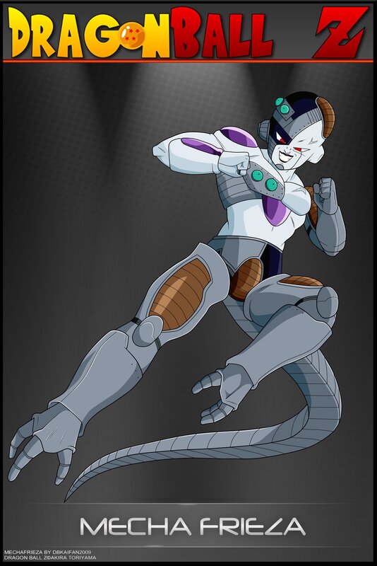 Mecha Frieza Character — Gray, Dramatic