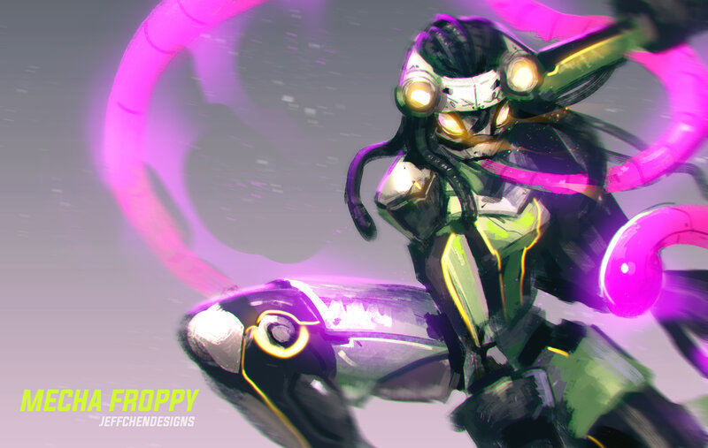 Mecha Frog Character