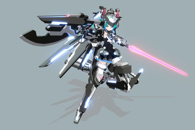Mecha Girl with Sword