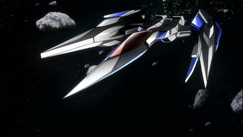 mecha in asteroid field