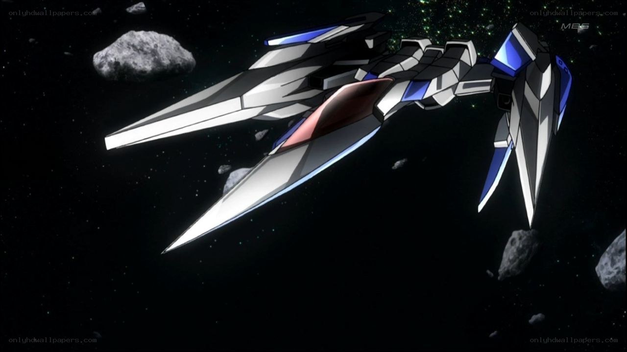 mecha in asteroid field