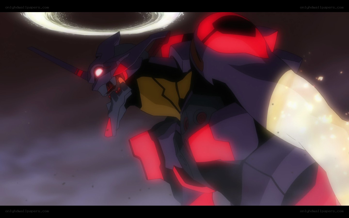 mecha in space battle