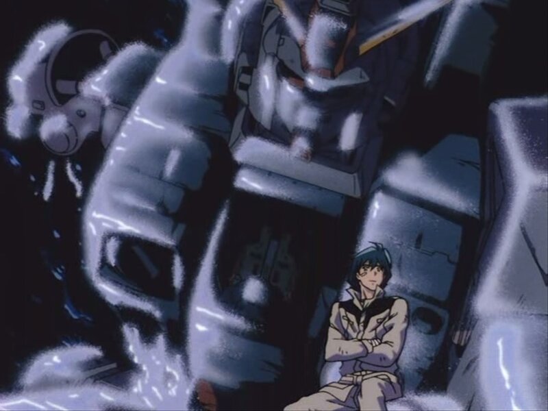 mecha pilot in cockpit