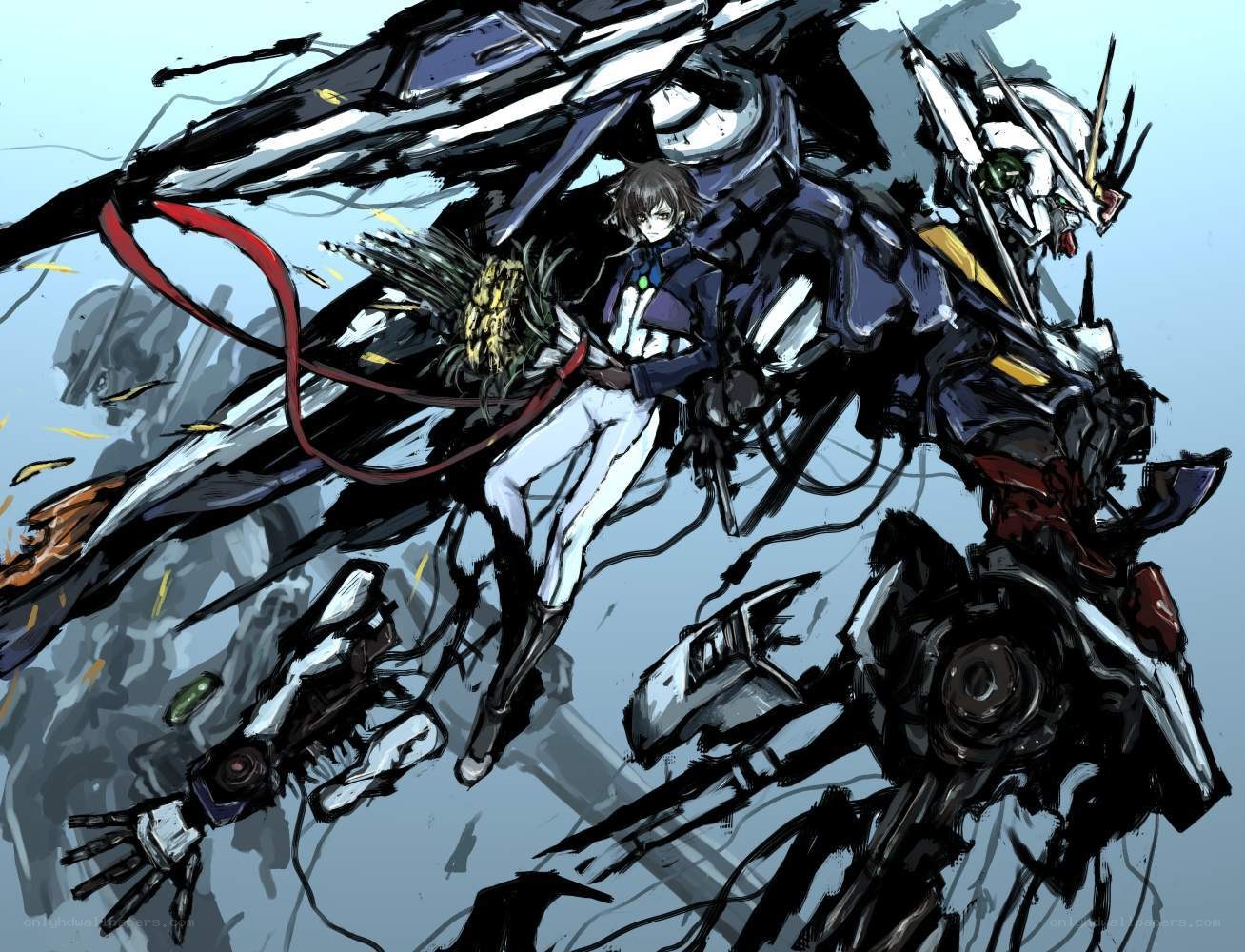 mecha pilot in combat