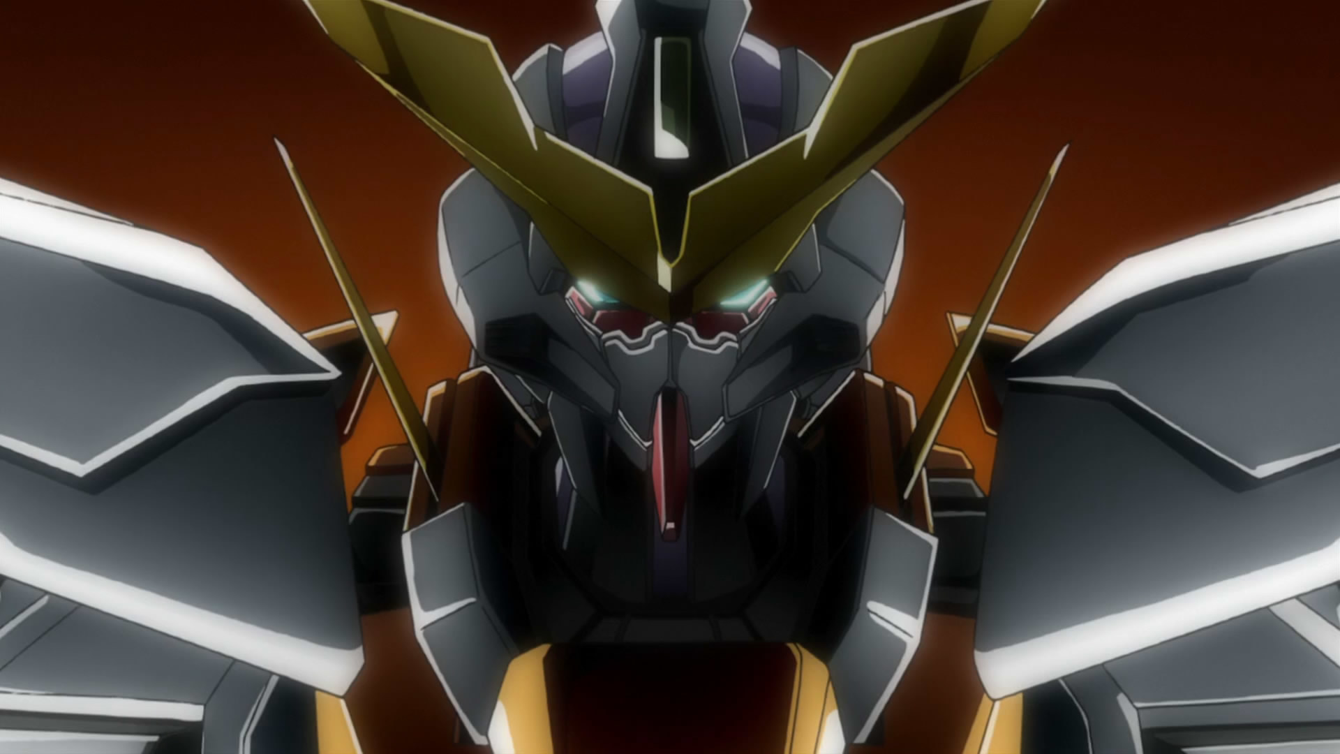 mecha robot head close-up