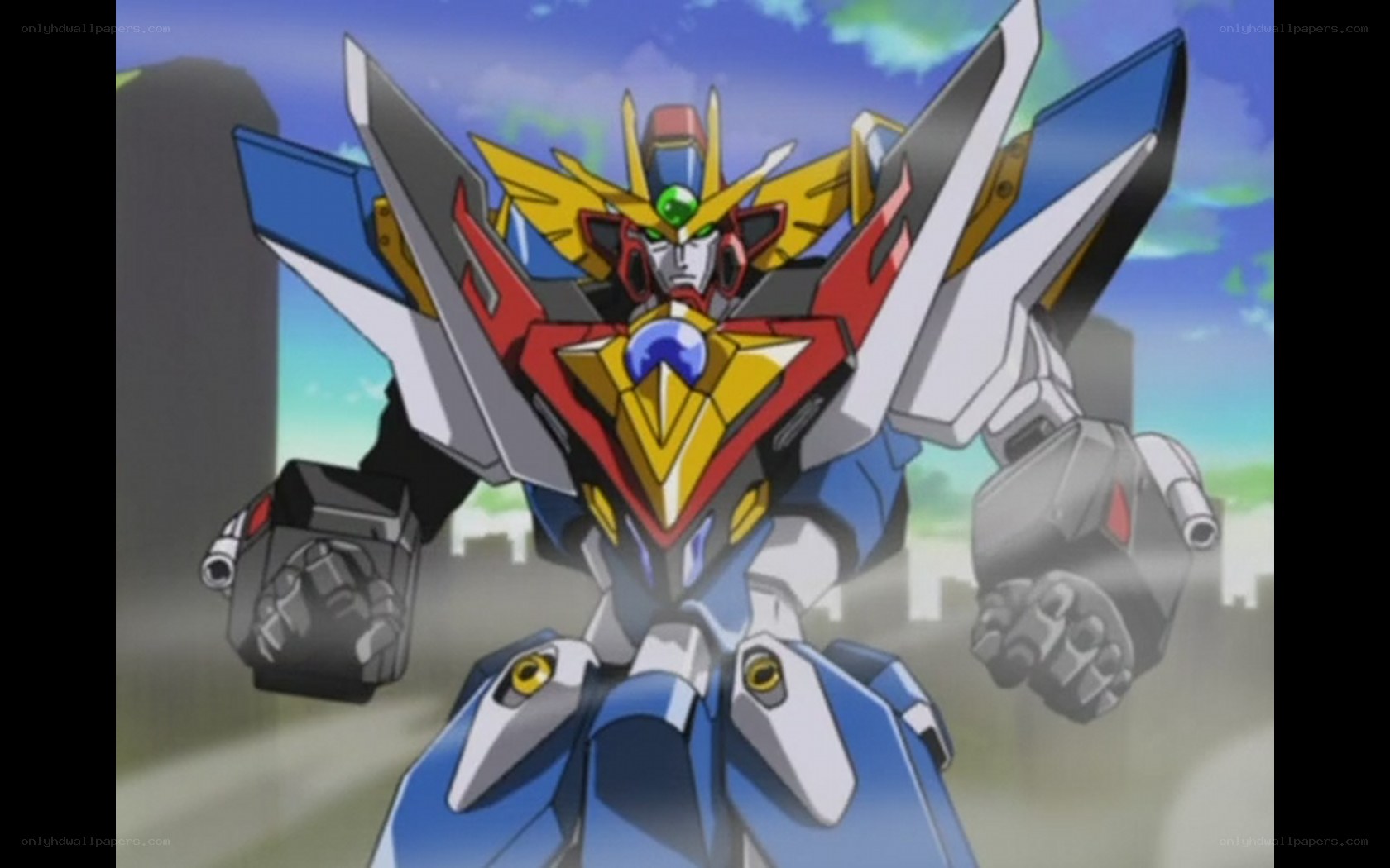 mecha robot in action