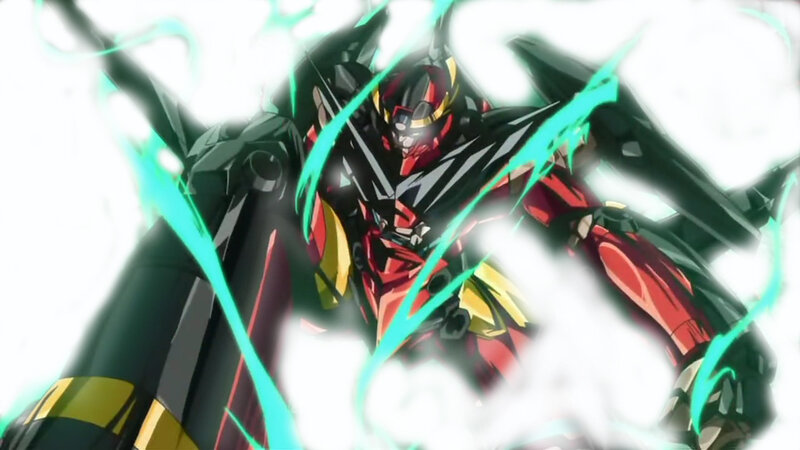 mecha robot in action