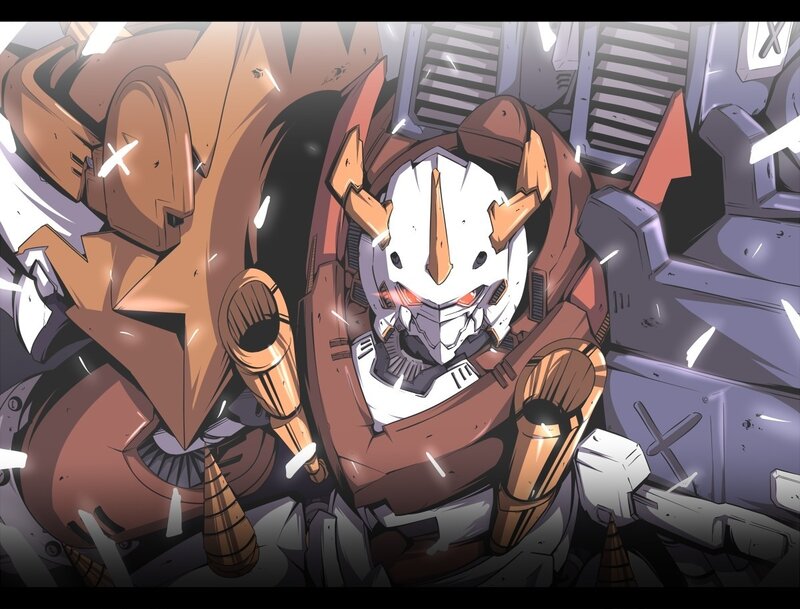 Mecha Robot in Combat — Brown