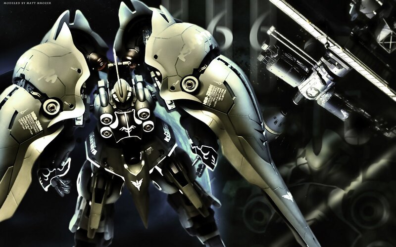 mecha robot in dark setting