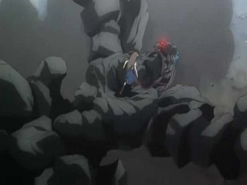 Mecha Robot in Rubble