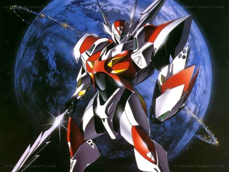 mecha robot in space